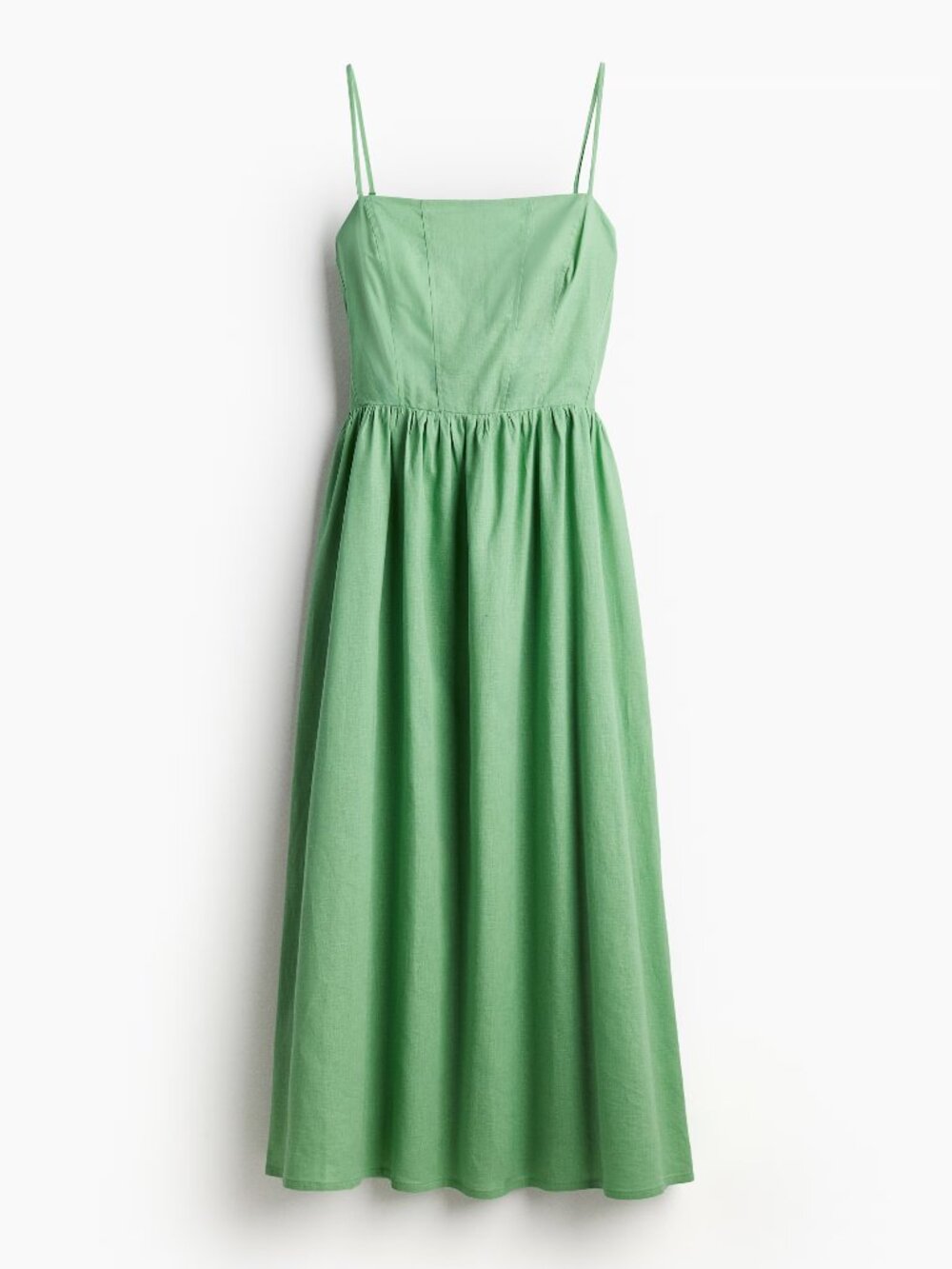 H&M Strappy Midi Linen Dress